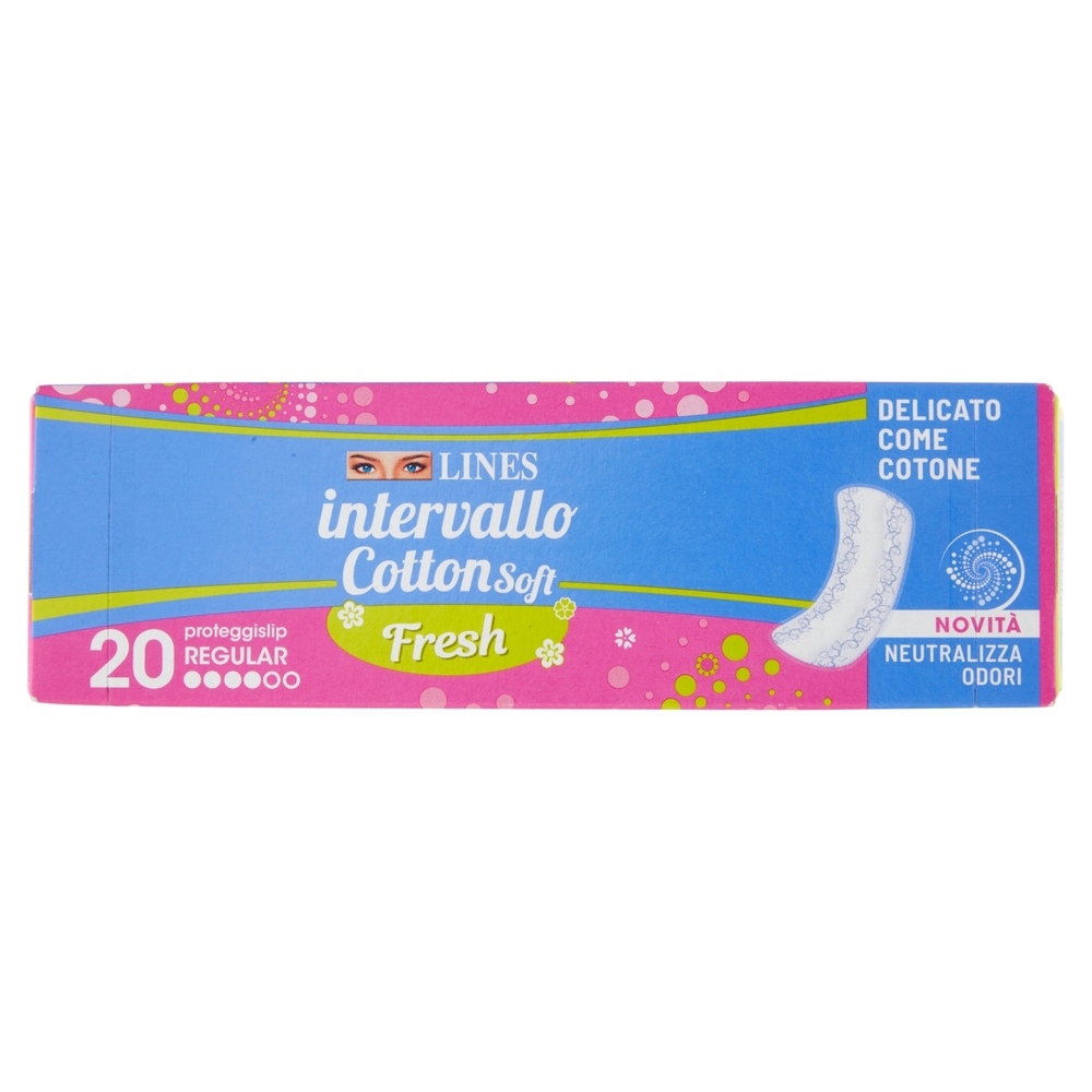 Lines intervallo Cotton Soft Fresh proteggislip Regular Disteso 20 pz